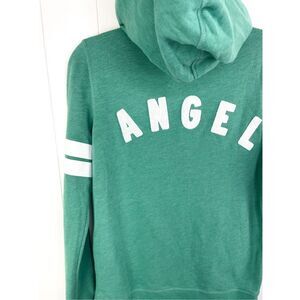 Victoria’s Secret VS Angel Green‎ Stripe Collegiate Full Zip Hoodie XS